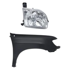 For Toyota Tundra 00-04 2-Piece Kit (Passenger Side Headlight, Front Passenger