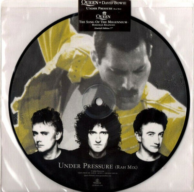 NEW Queen David Bowie Under Pressure Bohemian Rhapsody 7'' Vinyl 45 PICTURE DISC