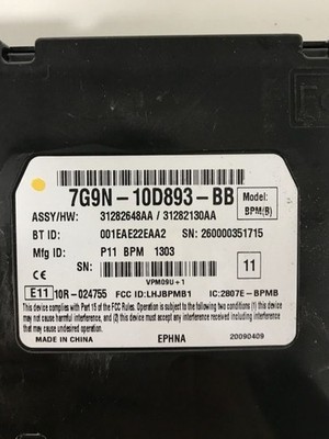 Volvo S80 2011 Bluetooth Steuergerät Modul 7G9N10D893 DEU34042