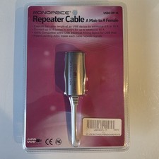 Monoprice USB 2.0 Active Repeater Extension Cable 15/16ft A Male to A Female NEW