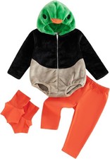 Infant Baby Boys Girls Halloween Mallard Duck Costume Long