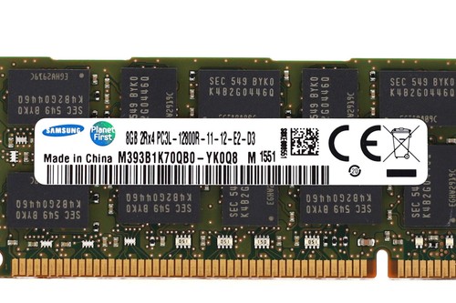 Samsung 8GB 2Rx4 PC3L-12800R-11-12-E2-D3 ECC REG Memory M393B1K70QB0-YK0Q8 - Picture 3 of 3