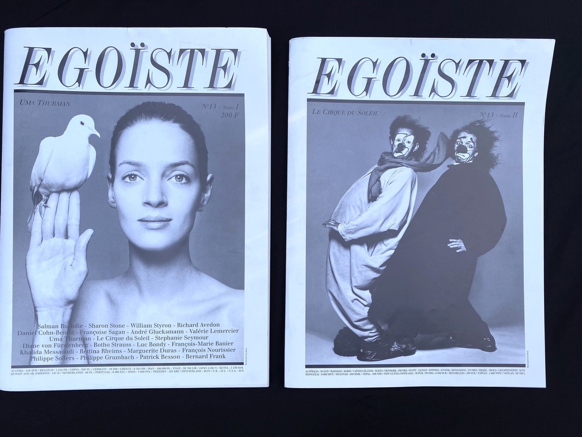 Egoiste Magazine No 13 Part I and II Avedon Cirque Du Soleil Uma Thurman  1996 | eBay