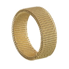 Titanring Edelstahlringe Gewebter Ring 8 Mm Verformbarer Fingerring C8
