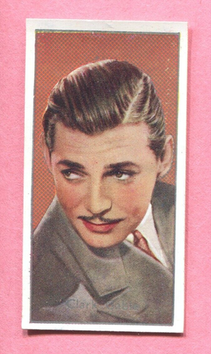 1936 CARRERAS LTD. ZIGARETTEN FILMSTARS TABAKKARTE #41 CLARK GABLE