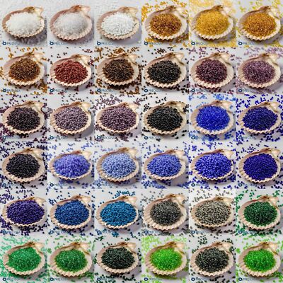 Preciosa Beads 10/0 Round hole embroidery bead 10gm Glass Seed Beads PICK COLOR