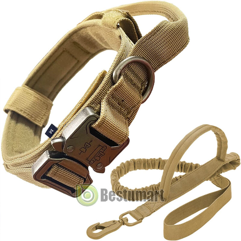 Tactical Dog Harness &Collar & Leash Set Military Training Vest with