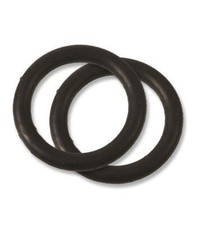 Rubber Peacock Stirrup Bands - Black