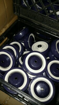 Replacement Shopping Cart Wheel - 5'' x 1-1/4'' Polyurethane Wheel Only
