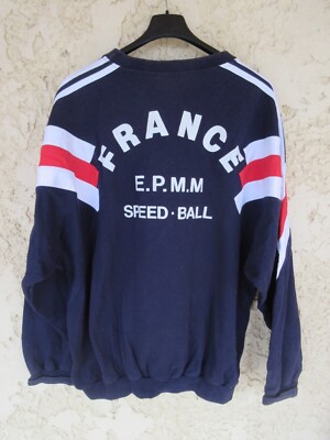 ADIDAS Sweatshirt Vintage Team de France E.P.M.M SPEED BALL Sport 186 XL