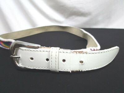 Vtg Bella Colori Leather Belt with Silver Buckle VTG Bucklesource Belt Women main image 4