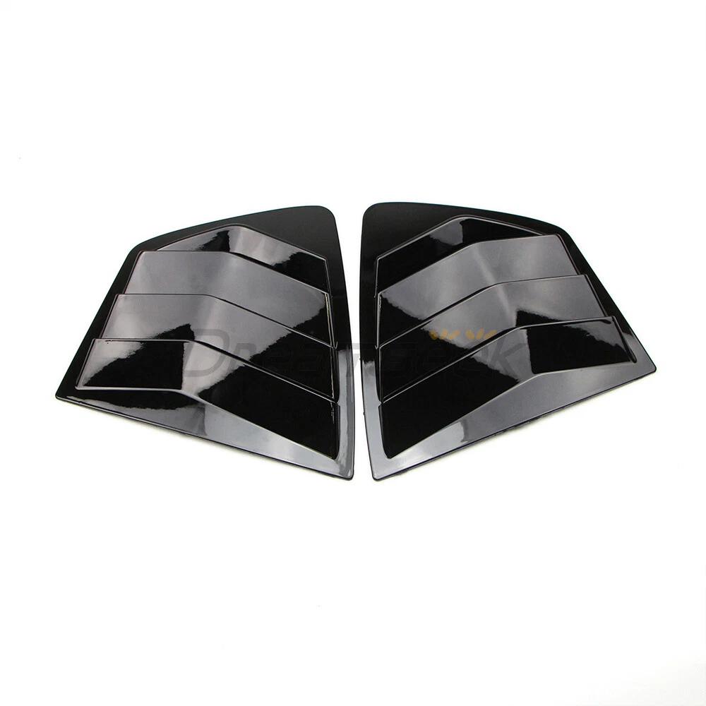 2x Side Window Louver Cover For Honda Accord 9th 2013-2017 Quarter Glossy Black - product detail image 3