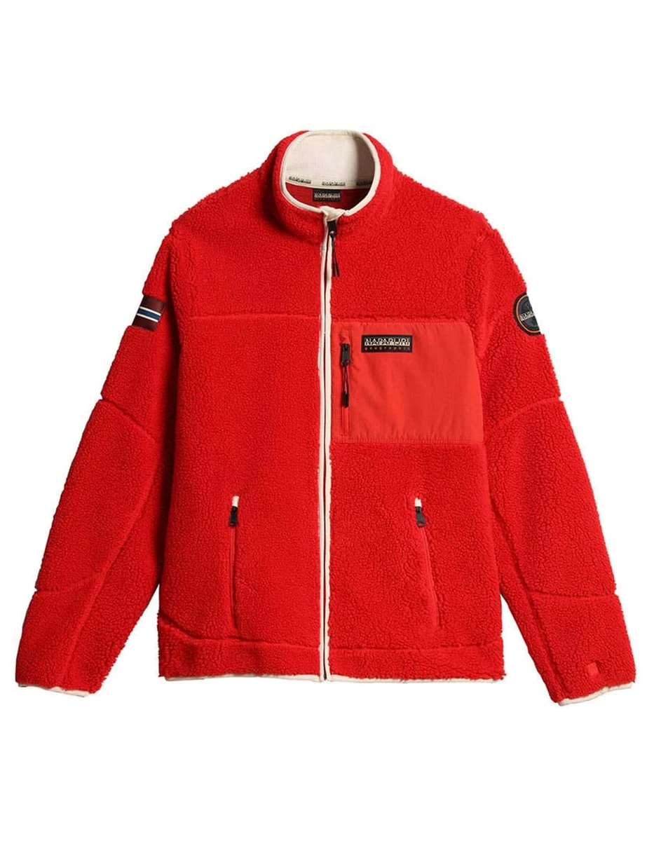 Napapijri Men s Yupik Full Zip Jacket Red Poppy eBay