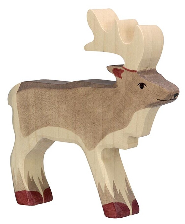 Holztiger 80214 Reindeer 14 Cm Wooden Figures Series Forest Animals