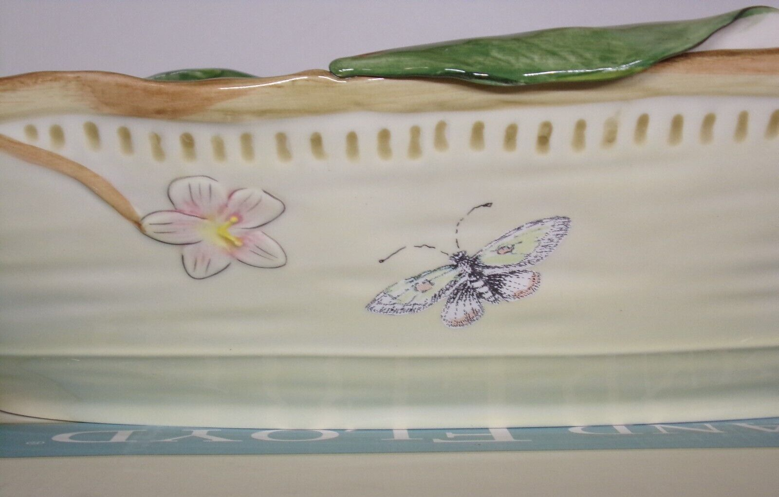 FITZ & FLOYD Toulouse Blue Centerpiece Bowl New In Box eBay