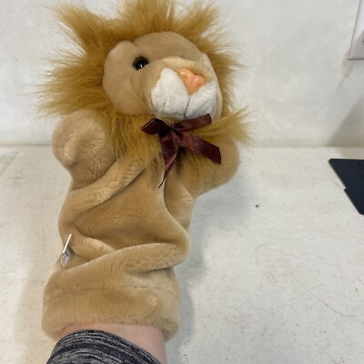 Unbranded Brown Lion Plush Hand Puppet Toy