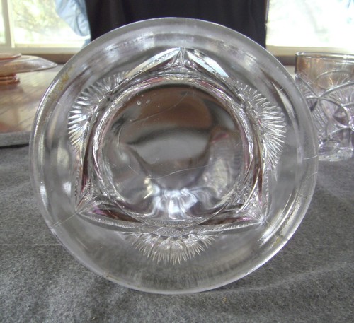 EAPG U.S GLASS RUBY STAINED PATTEE CROSS PATTERN PITCHER AND TUMBLER WATER SET - Picture 7 of 10