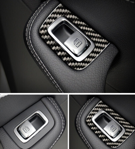 2016-2021 Fit For Benz GLC X253 Carbon Fiber Cover Trim Window Lift Panel Switch - Picture 5 of 6