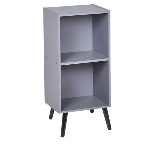 Wooden Storage Cube Bookcase Scandinavian Style Legs Living Room Bedroom Unit - Picture 15 of 24