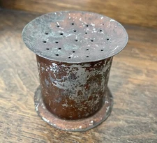 Writing Sander Pounce Pot - Tin Toleware – Japanned - Antique Primitive 19th c