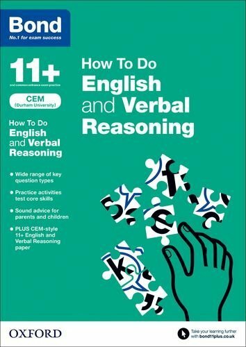 Bond 11+: CEM How To Do: English and Verbal Reasoning By Michellejoy Hughes,Bon