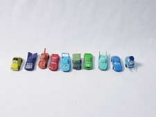 Disney Pixar Cars Miniature Plastic Cars collection of 1.75" Cars Lot of 10 