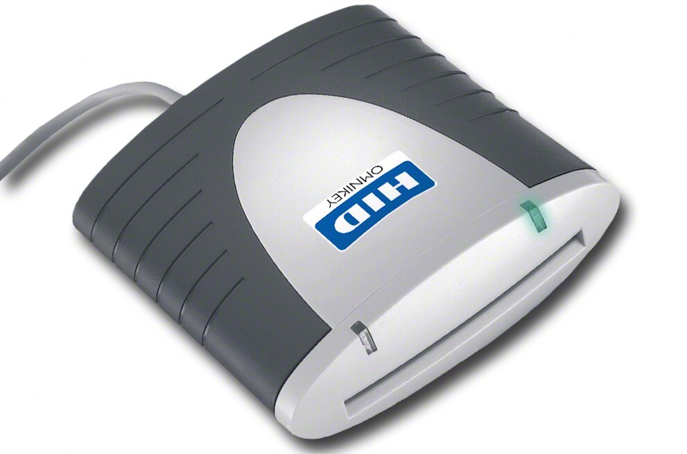  HID Omnikey 3121 R31210320-01 Smart Card Reader Interior Grey USB 2.0