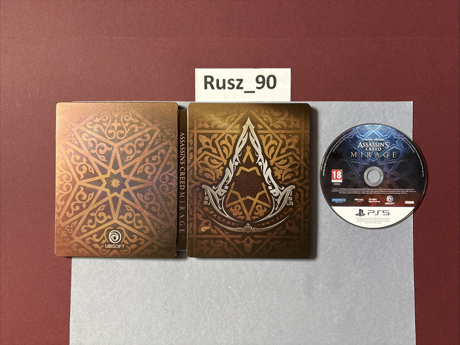 Assassin's Creed Mirage PS5 PlayStation 5 Steelbook Collectors Edition VG COND