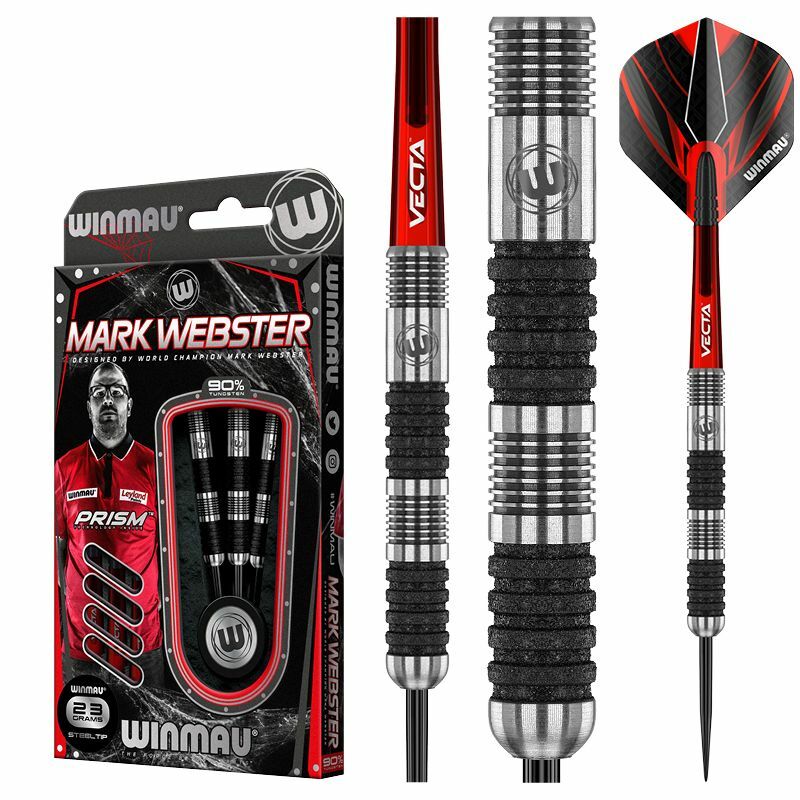 WINMAU Darts Mark Webster Tungsten Steeltip Set 23g, 25g
