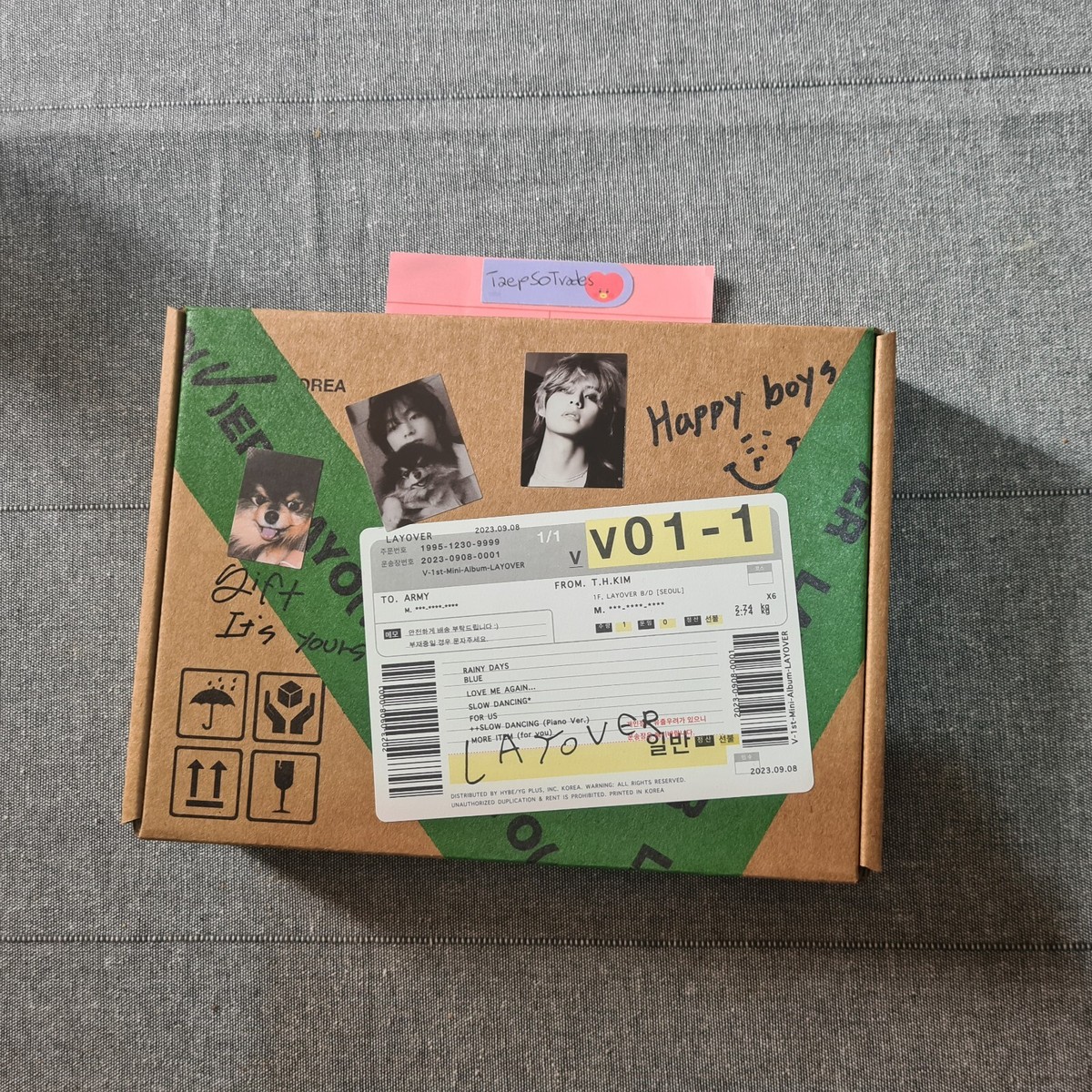 Official Layover BTS V Taehyung Album - Green Version | eBay