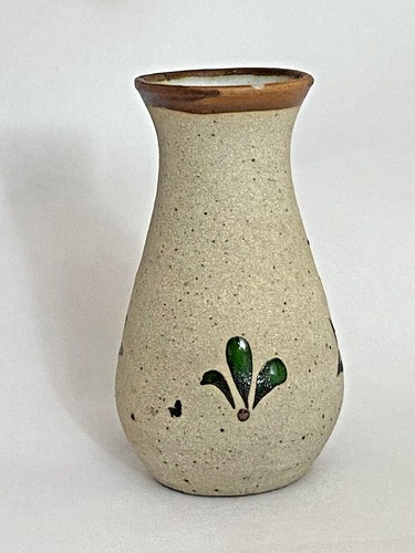 Vintage Tonala style bird sandstone bud vase 3 1/2” High - Picture 5 of 7
