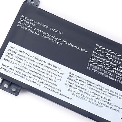 30Wh L17C2PB3 L17C2PB4 Batterie Pour Lenovo V130-15IGM-81HL V130-15IKB-81HN V330-15IKB-81AX V330-15ISK-81AW V530-14IKB V530-15IKB 81HL001EGE 81HL0023GE 81HL0051GE L17L2PB4 L17L2PB3 L17M2PB3 L17M2PB4