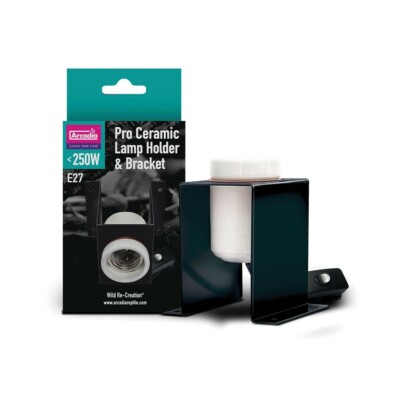 Arcadia Pro Ceramic Lamp Holder & Bracket - Keramikfassung E27 -  bis zu 250W