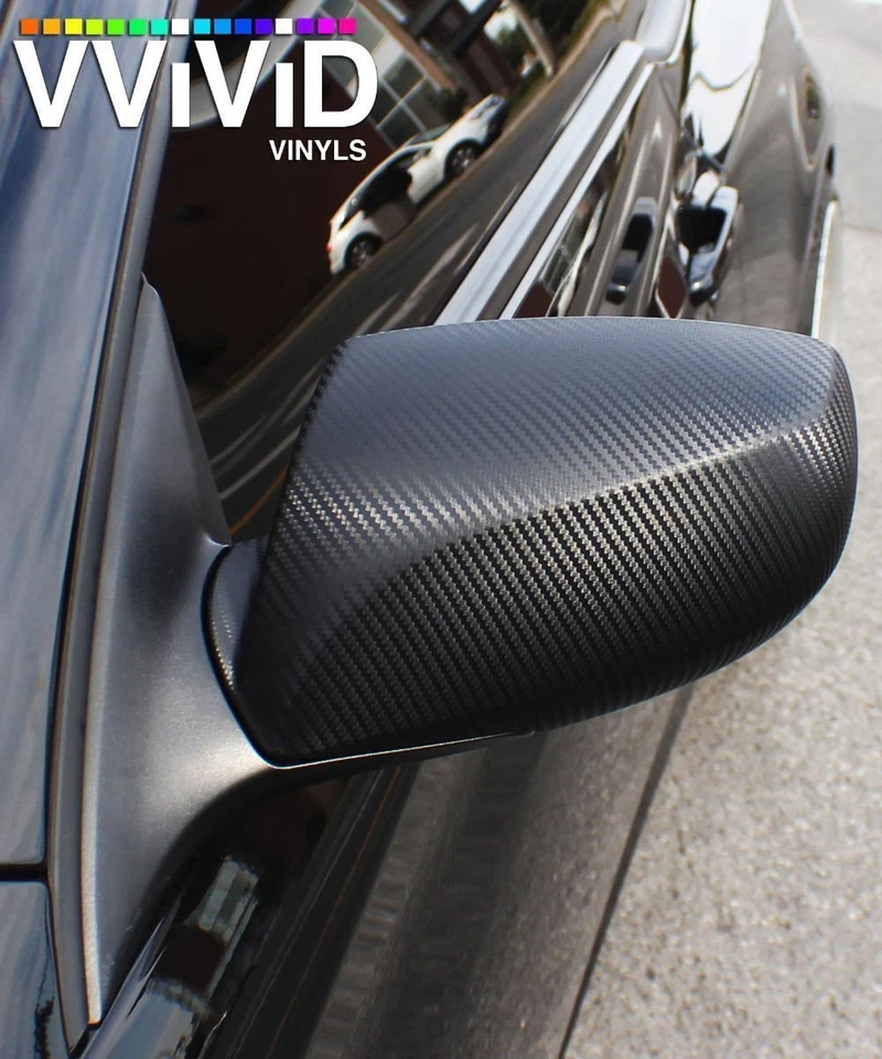 Black 3D Carbon Fiber Vinyl Wrap Roll With VViViD XPO Air Release Technology - 1 Foto 4 de 4