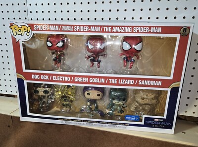Funko POP! マーベル フィギュア 8体セット Marvel 8-Pack Funko POP! Spider-Man & Villians (Walmart