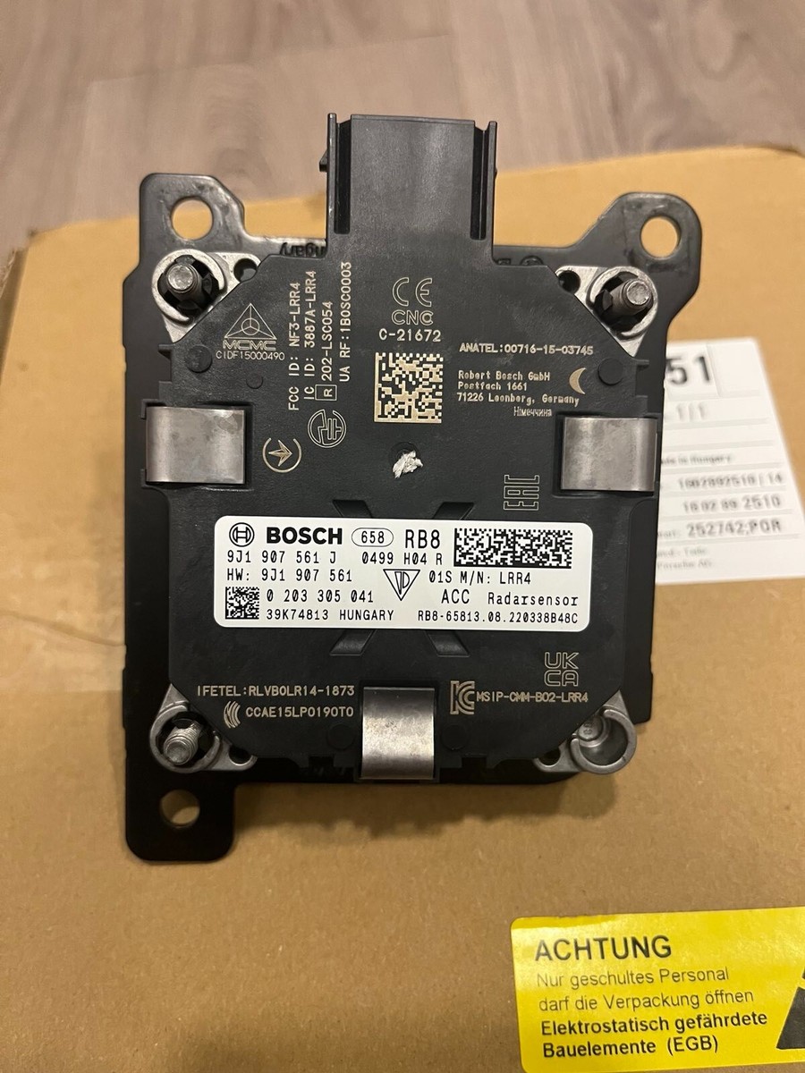 Porsche Taycan Distance Sensor Radar Distronic Genuine 9J1907561J