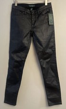 Women's Ralph LAUREN JEANS CO Pants LRL faux Leather SLIMMING FIT SIZE 4 NWT
