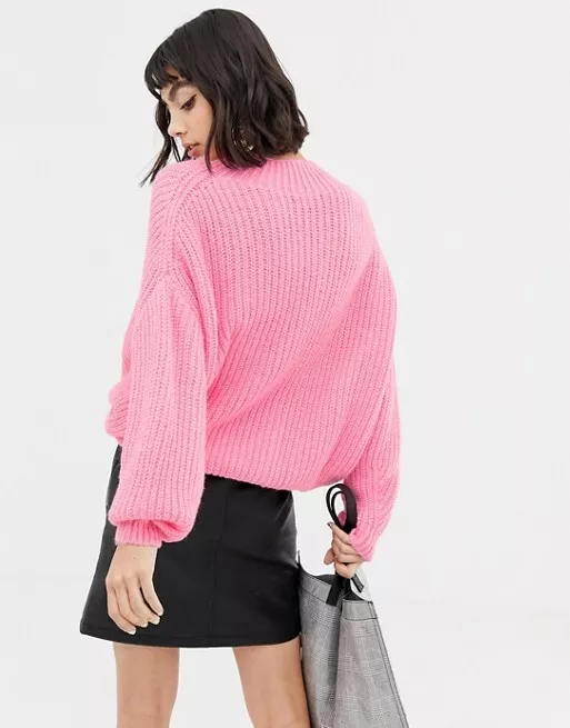 Mango pink deals sweater