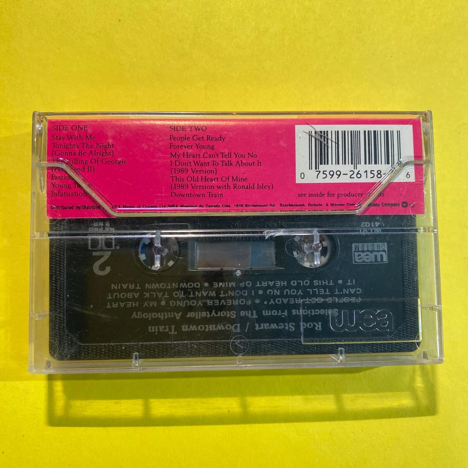 ROD STEWART Downtown Train CASSETTE TAPE - Image 2 of 4
