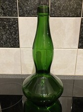 Vintage Large Dark Green Bottle 1960s 30cm Tall
