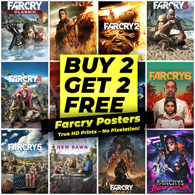 Far Cry Farcry Videospiel Poster Kunstdruck Wand Zuhause Zimmer Deko Kunst A2 A3 A4 A5