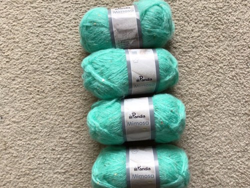 PANDA MIMOSA ACRYLIC YARN 12 PLY-TURQUOISE WITH SPARKLES-200 GRAMS