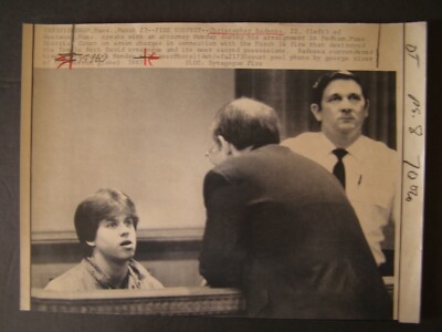 AP Wire Press Photo Christopher Badessa charged in Fire of Temple Beth David 