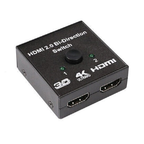 4K*2K Bi-directional HDMI 2.0 Switcher HDCP HDTV PC Screen Splitter 1 in 2 Out b