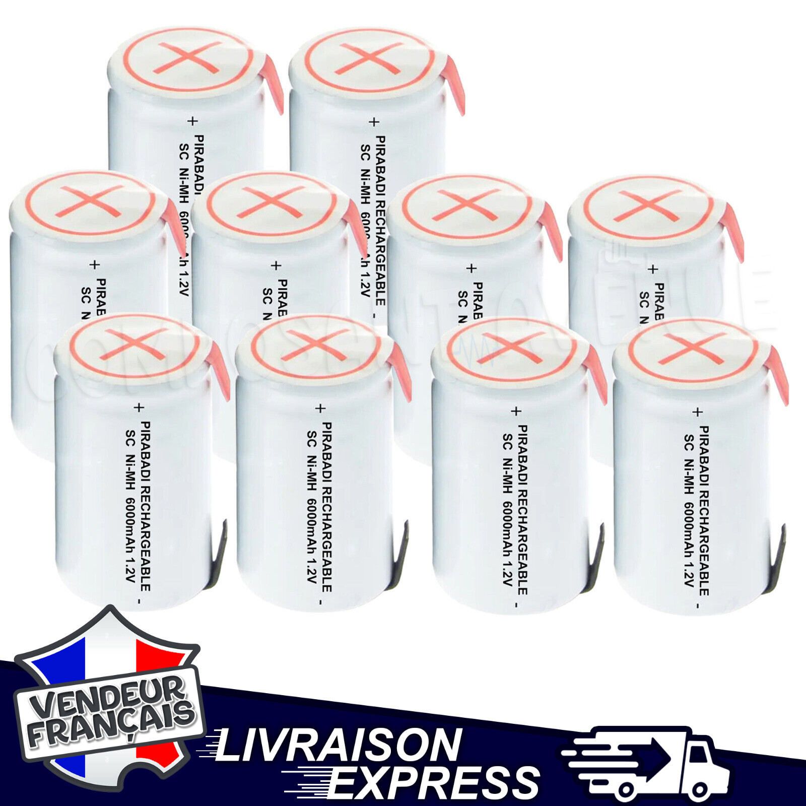 Batterie Ni-MH Medion MD83173 500mAh 2.4V - Remplace VT50AAAALH2BMJZ, GP1010, DP500, GPHC05RN01