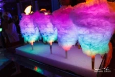 10 x Event Must Have Colorful LED Light Up Fairy Floss Glow Sticks Cotton Candy