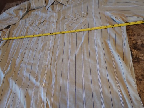 Vintage PANHANDLE SLIM Tan PEARL SNAP Button-Front WESTERN Shirt Mens Size 19-35 - Picture 7 of 12