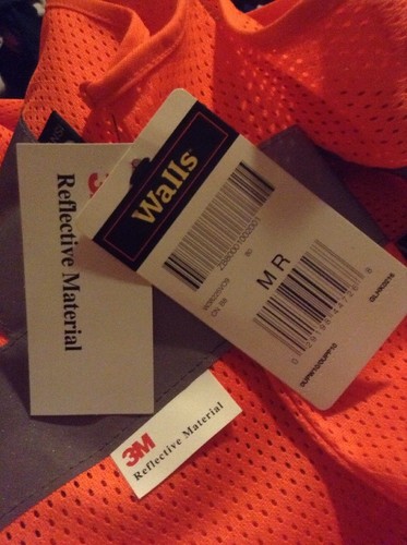 Walls Orange Medium Mesh 3M Reflective Work Construction Safety Class 2 Vest - Picture 5 of 6