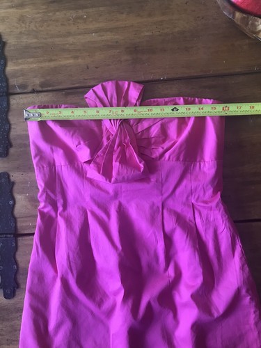 New NWT J. Crew Pink Strapless Dress Boned Sz 4 Bow Sheath - Picture 5 of 7
