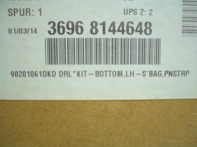 BRAND NEW Left Saddlebag Bottom 90201061DKD Birch White Midnight Pearl Harley FL
